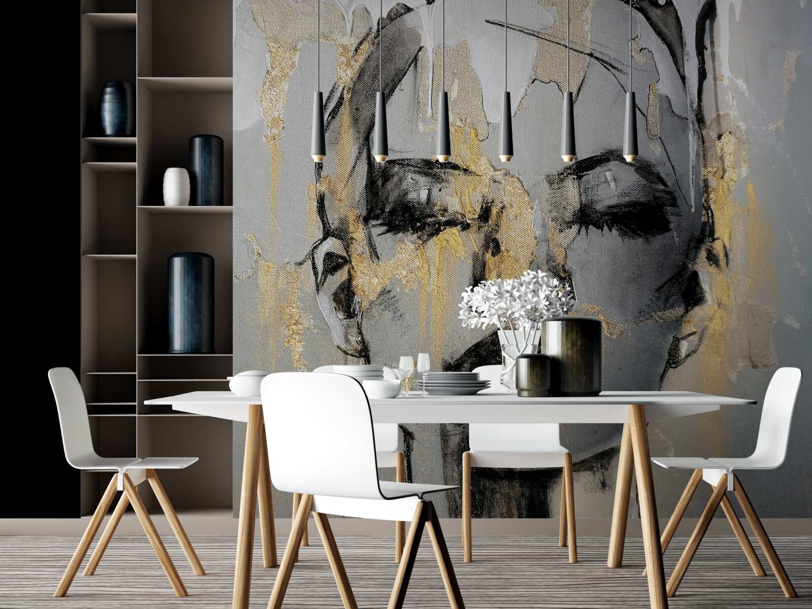 Fototapeta dievča v akvarelu