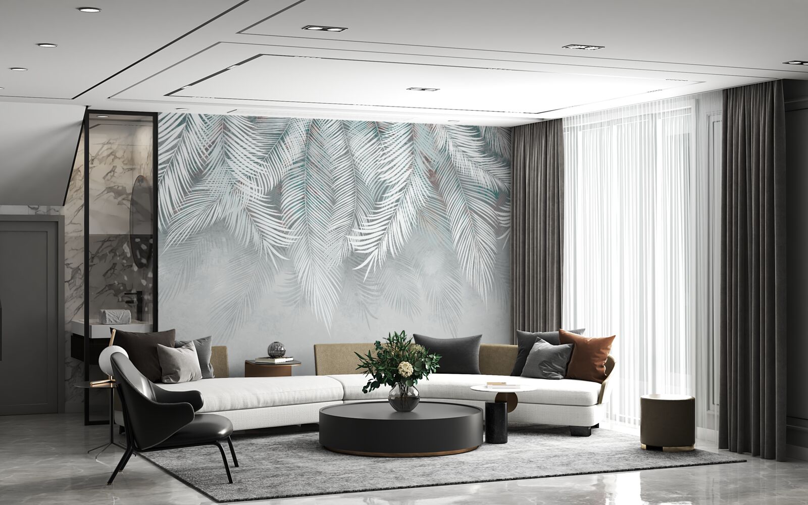 Fototapeta lístky mäty