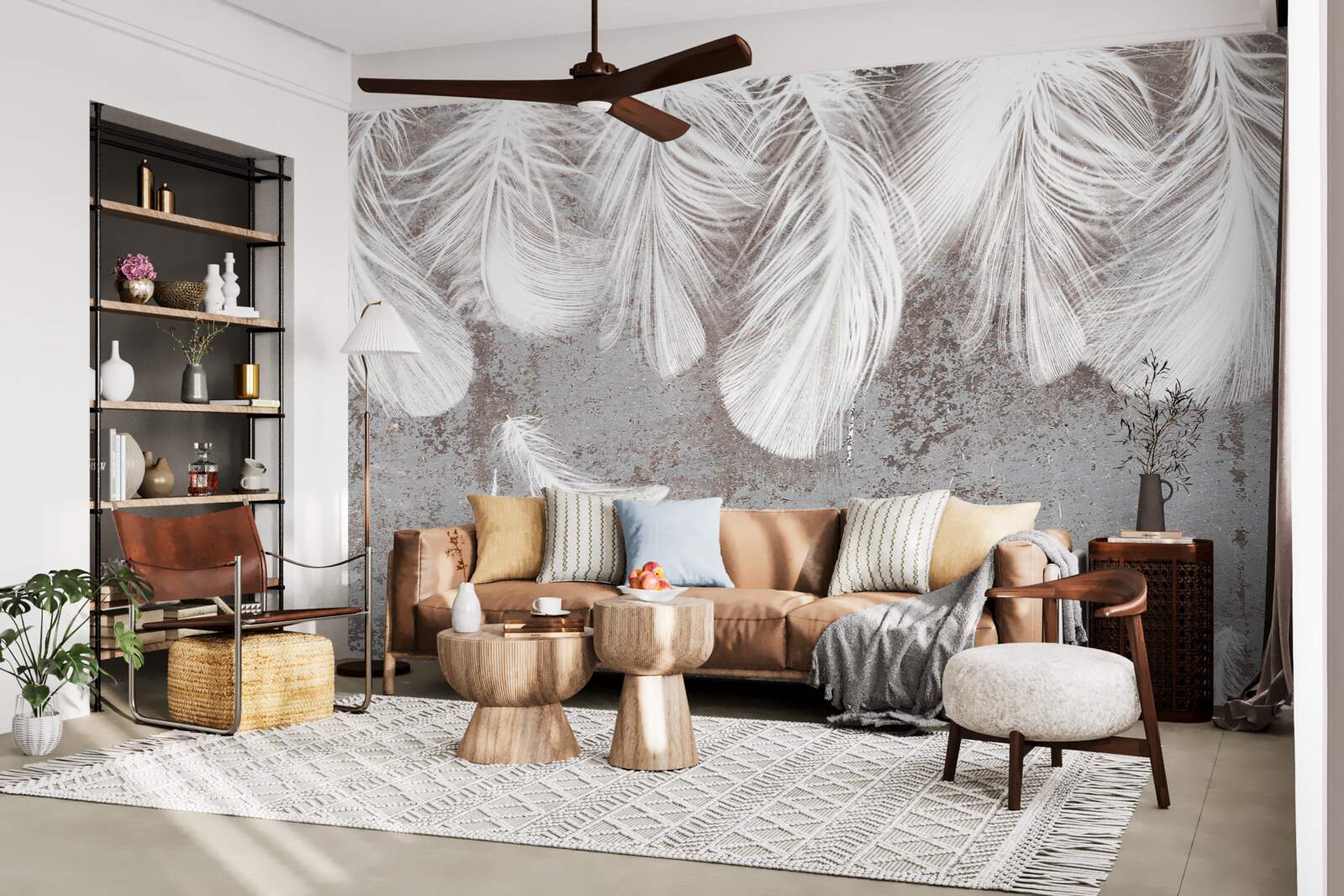 Fototapeta žiarivo biele perie