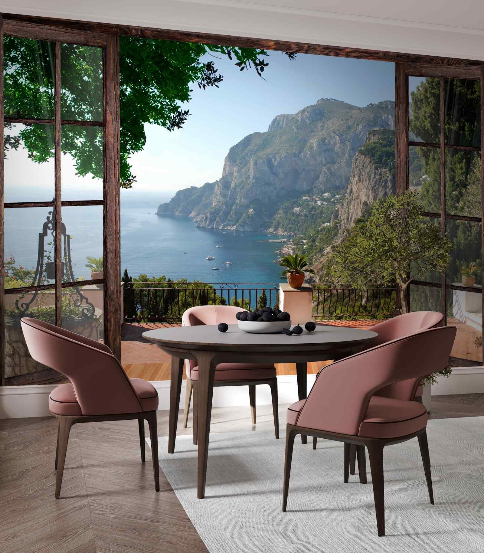 Fototapeta výhľad na more a skaly