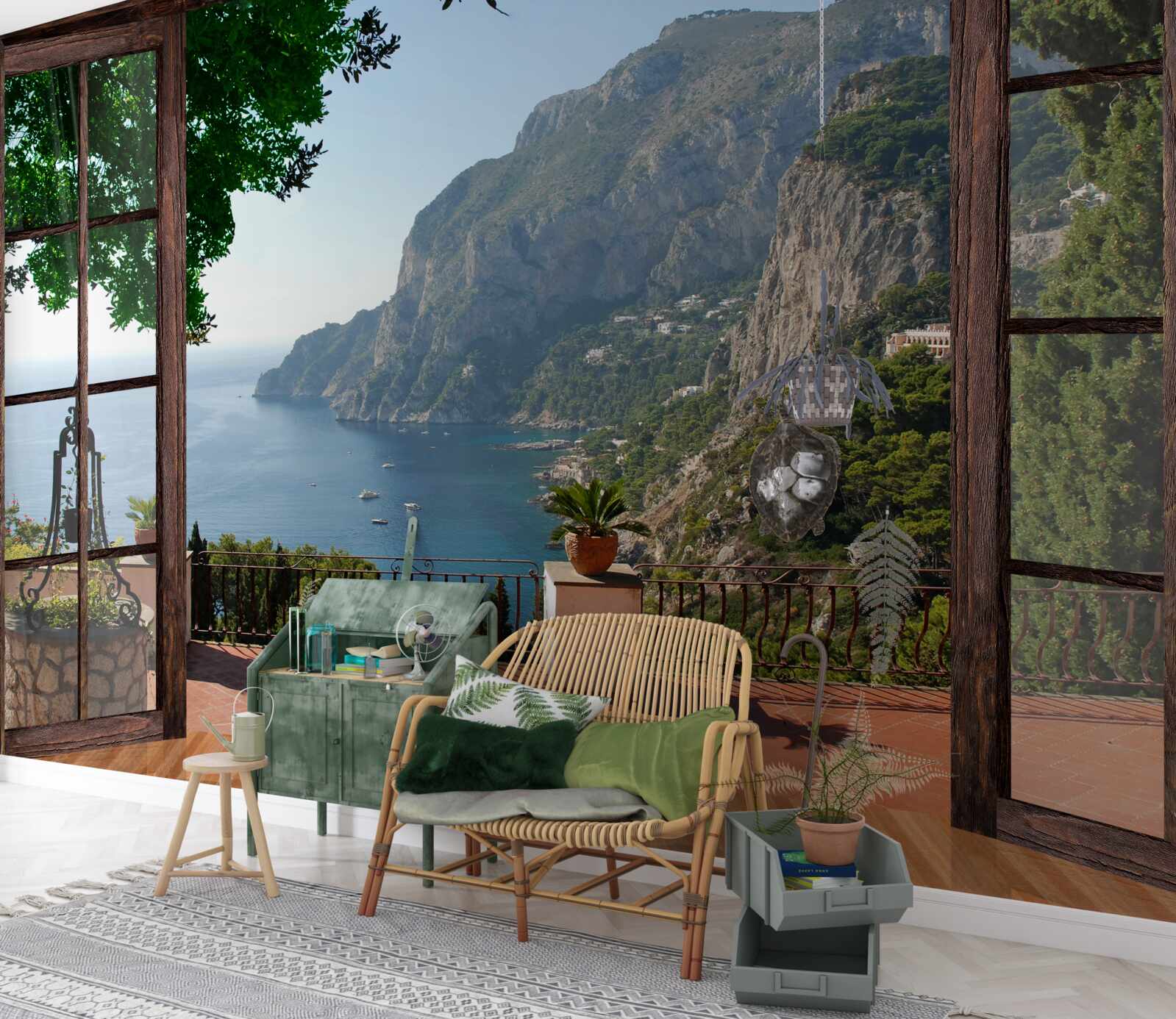 Fototapeta výhľad na more a skaly