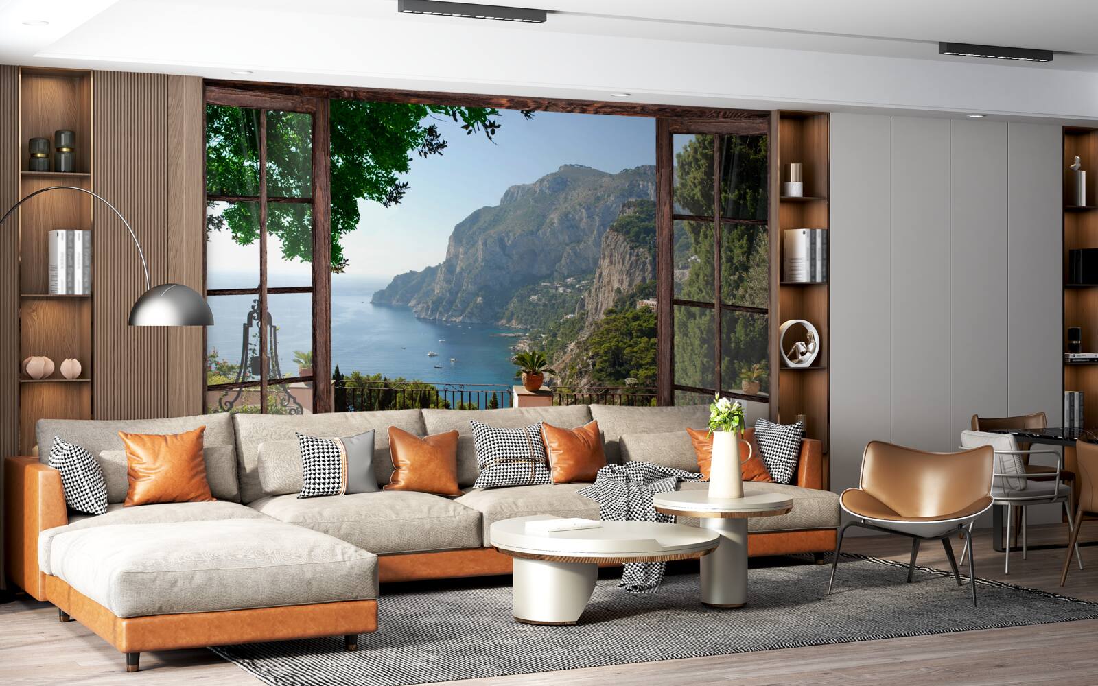 Fototapeta výhľad na more a skaly