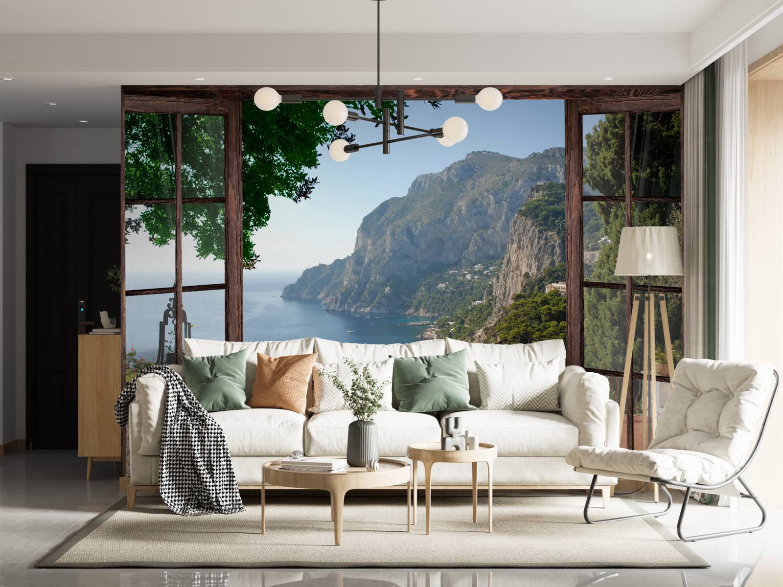 Fototapeta výhľad na more a skaly