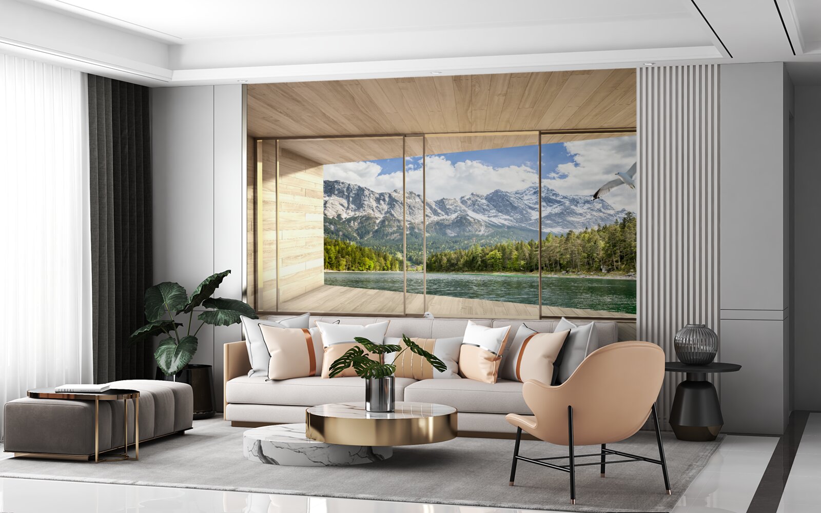 Fototapeta panoráma horských štítov