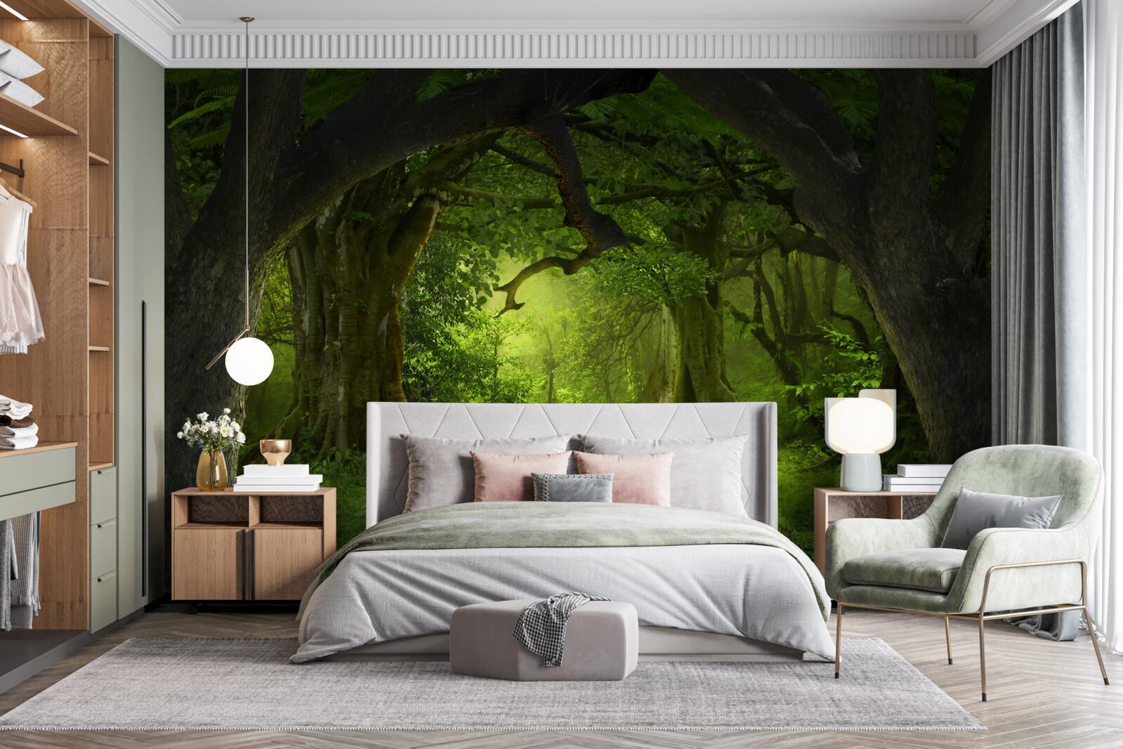 Fototapeta les plný mágie