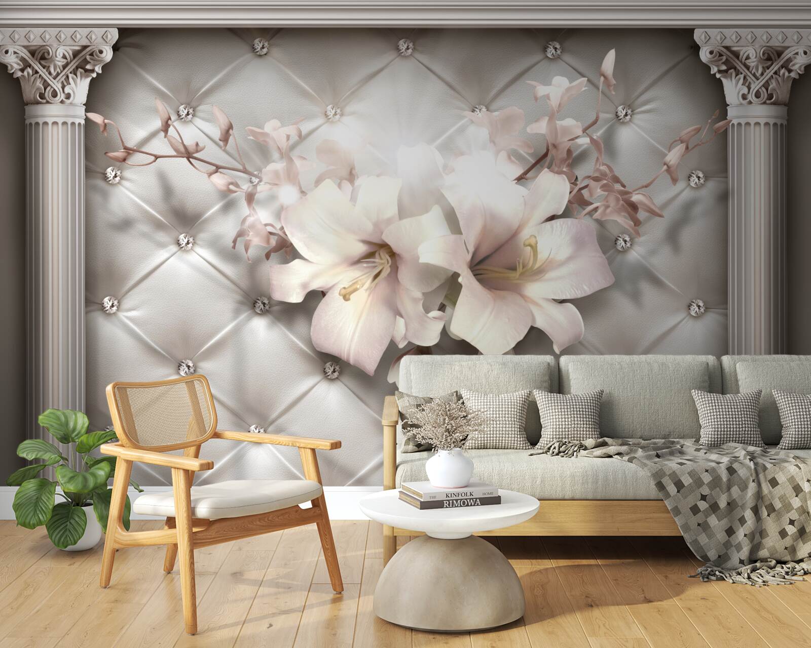 Fototapeta Steny sú zdobené lylom