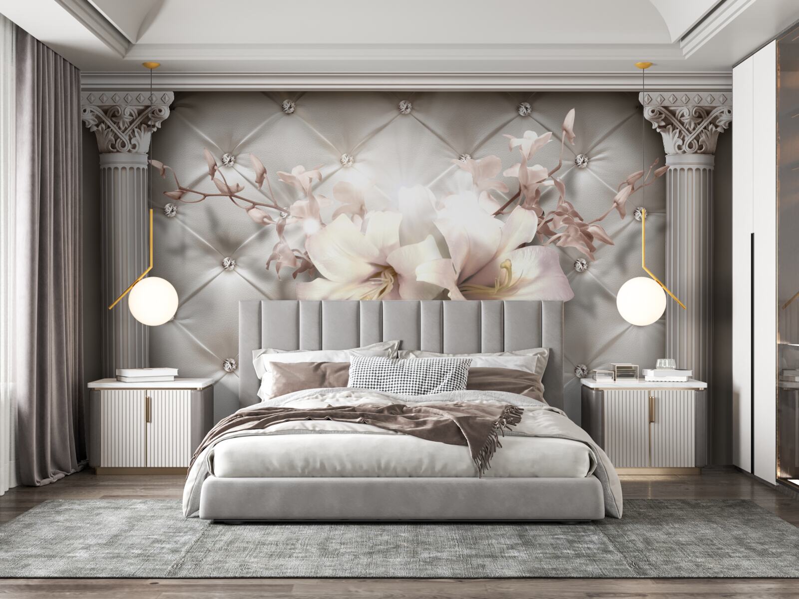 Fototapeta Steny sú zdobené lylom