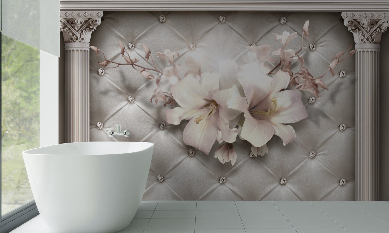 Fototapeta Steny sú zdobené lylom