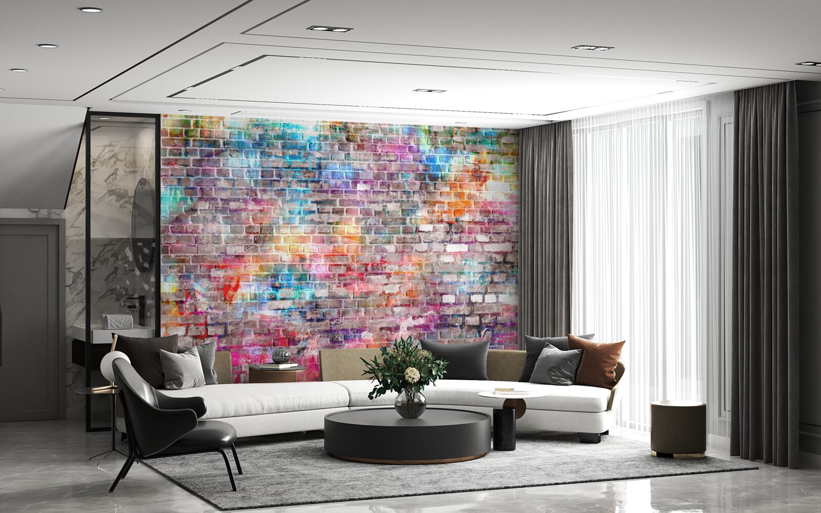 Fototapeta vizuálne bohatý obrázok steny v štýle grunge, pozadie