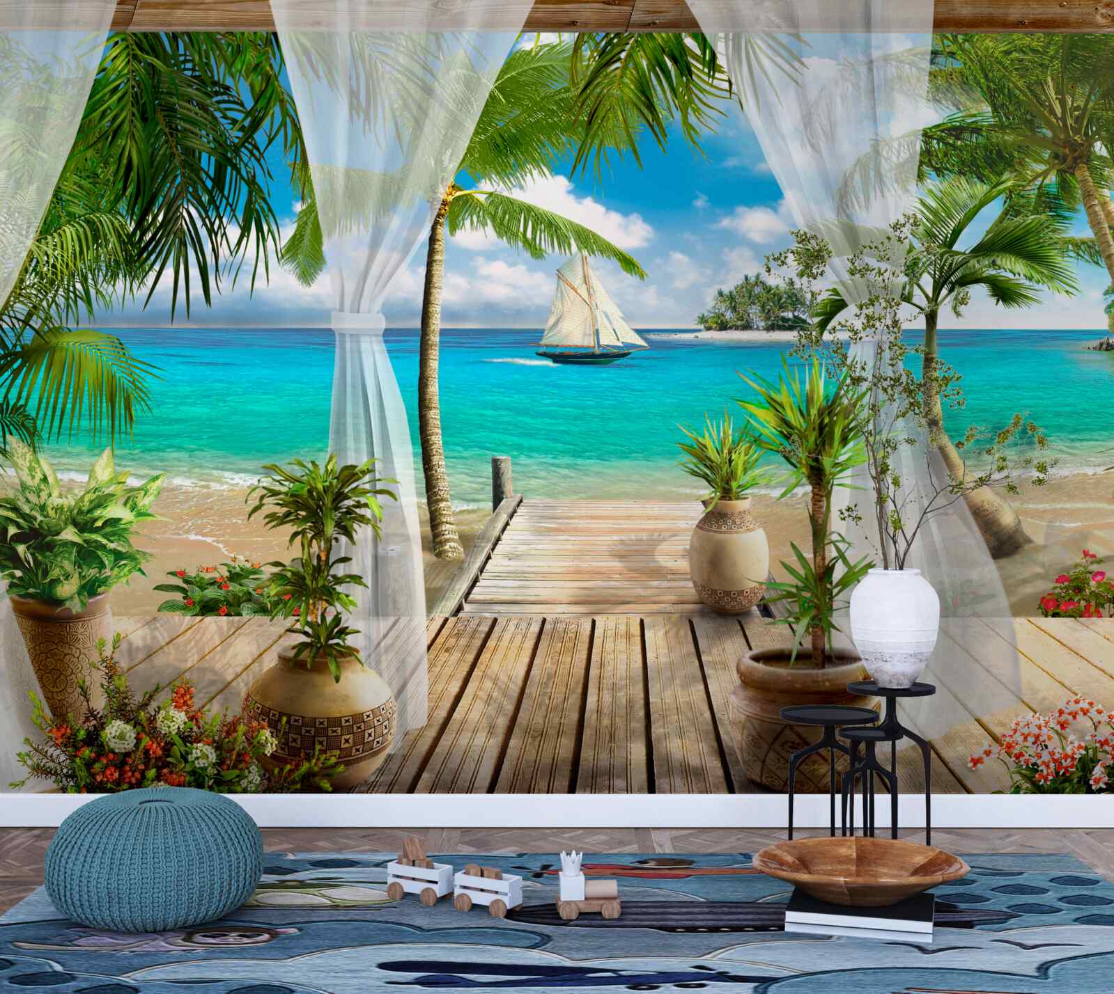 Fototapeta veranda pri oceáne