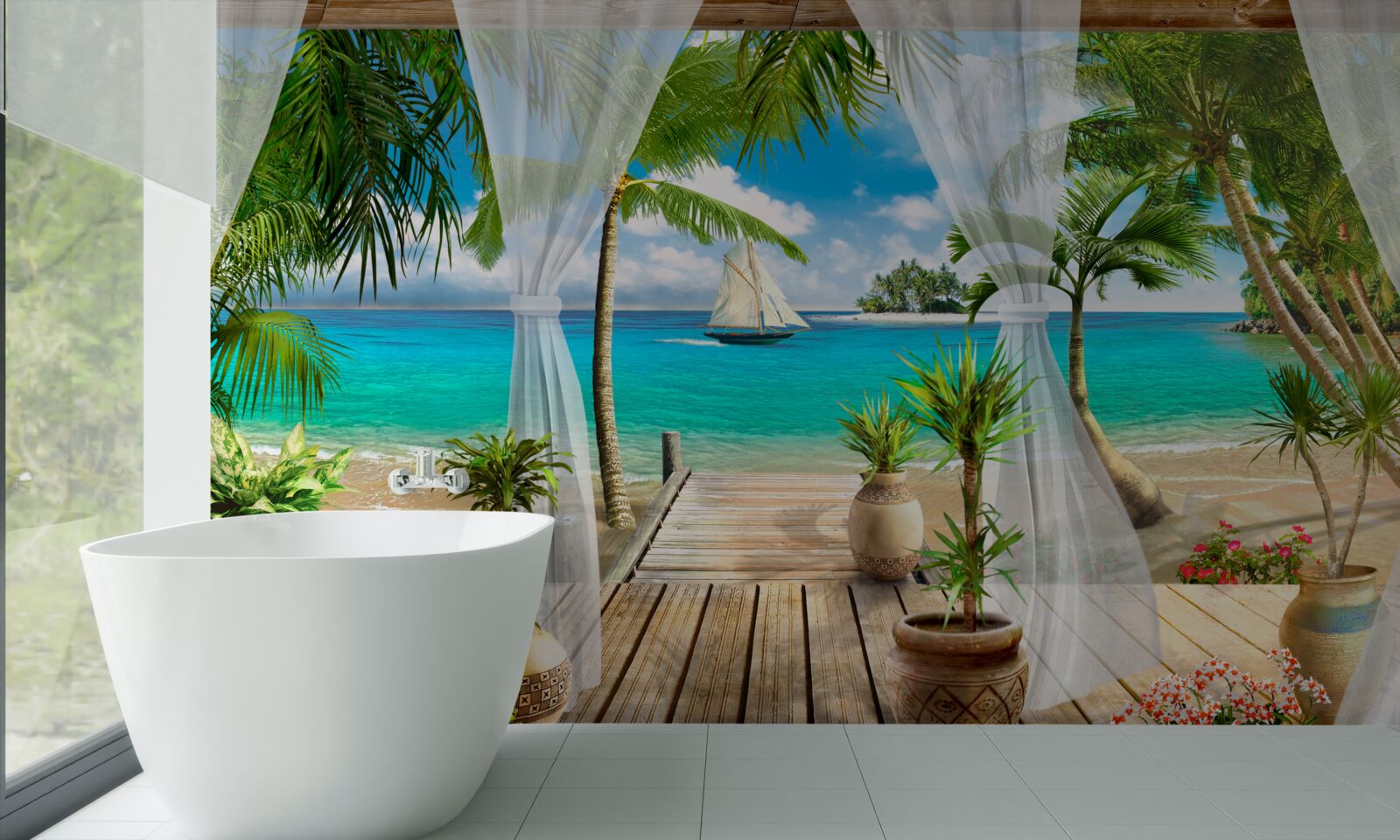 Fototapeta veranda pri oceáne