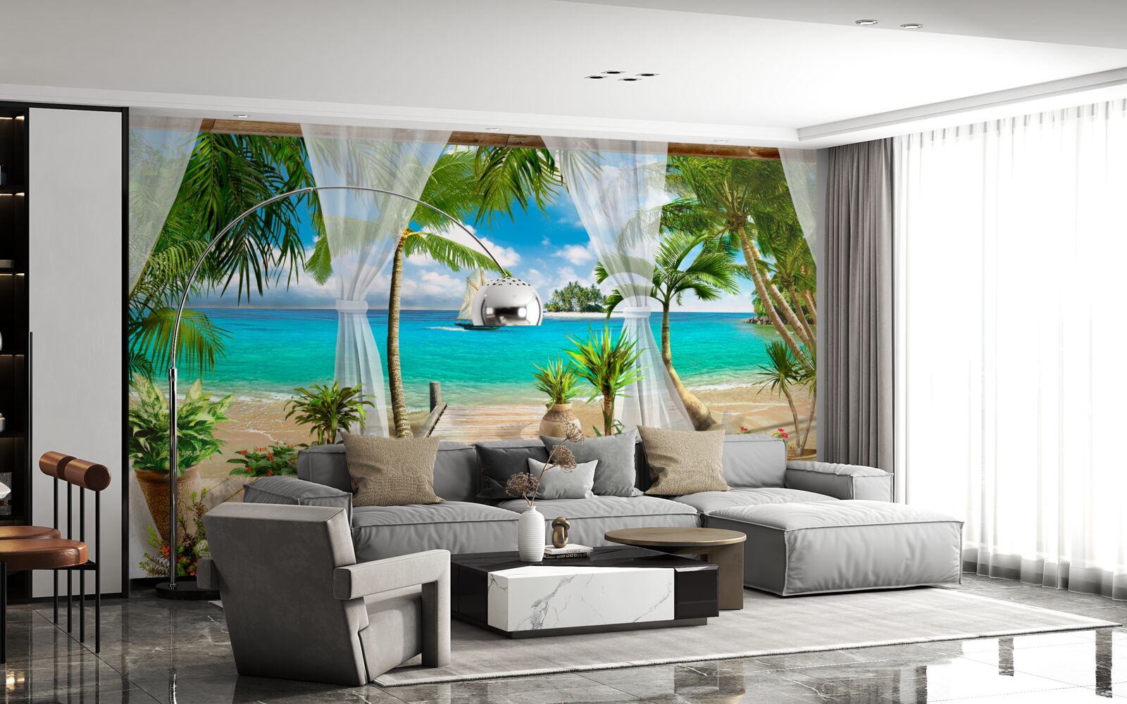 Fototapeta veranda pri oceáne