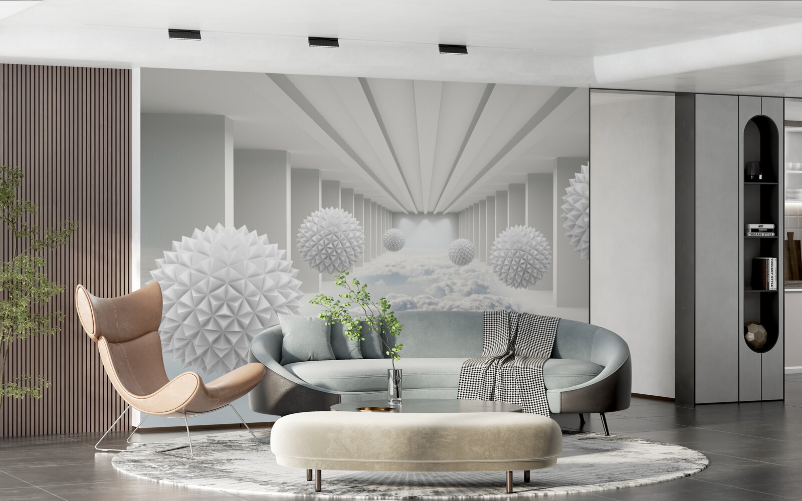 Fototapeta gule nad oblakmi