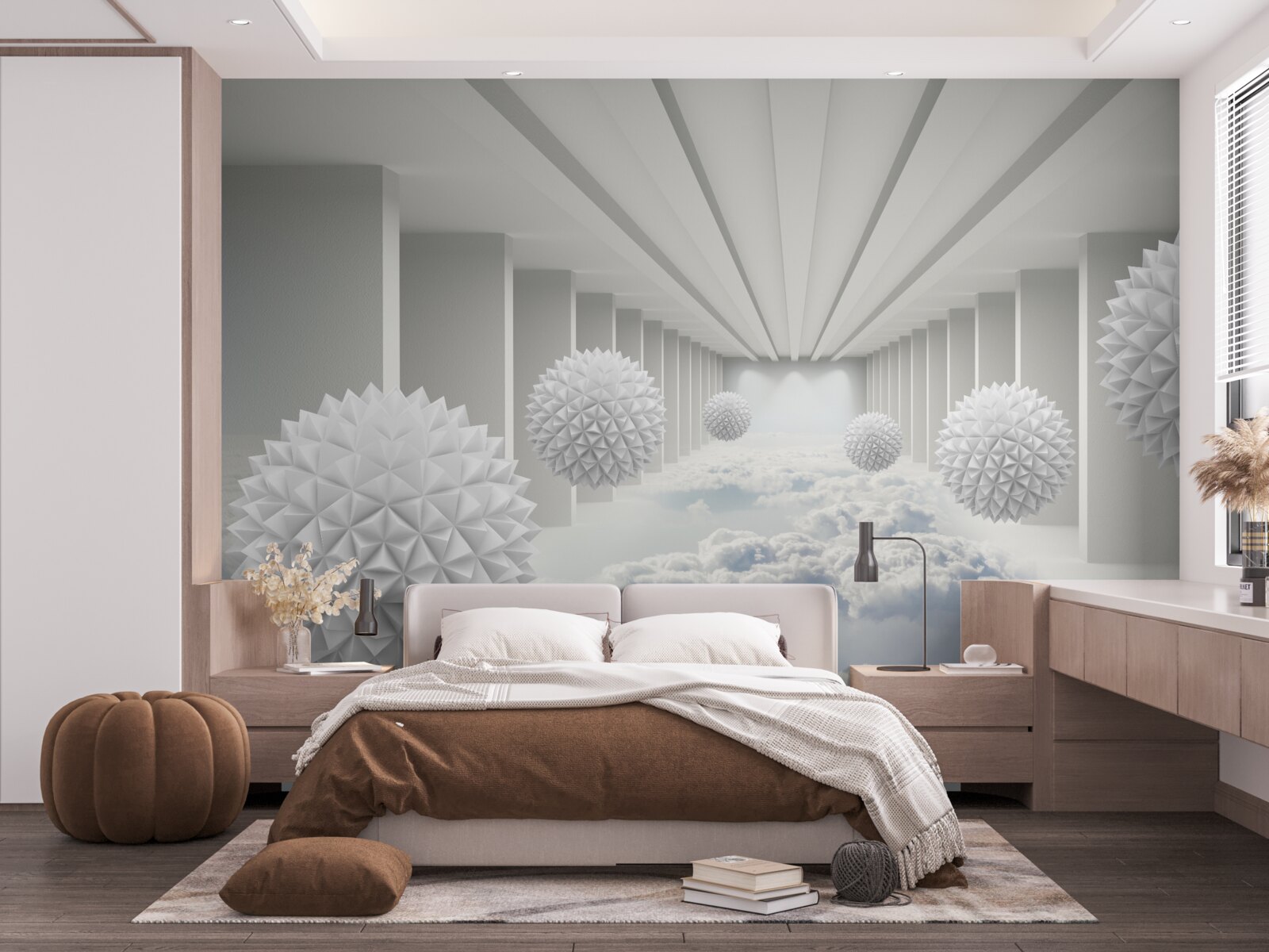 Fototapeta gule nad oblakmi