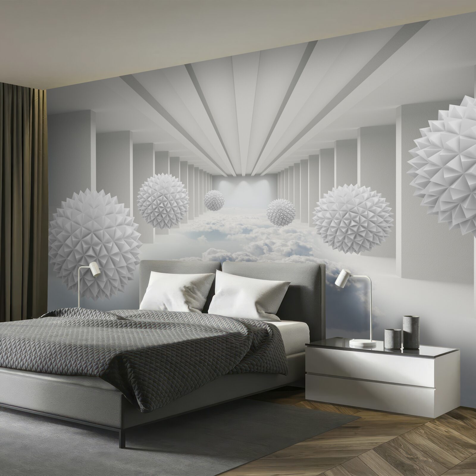 Fototapeta gule nad oblakmi