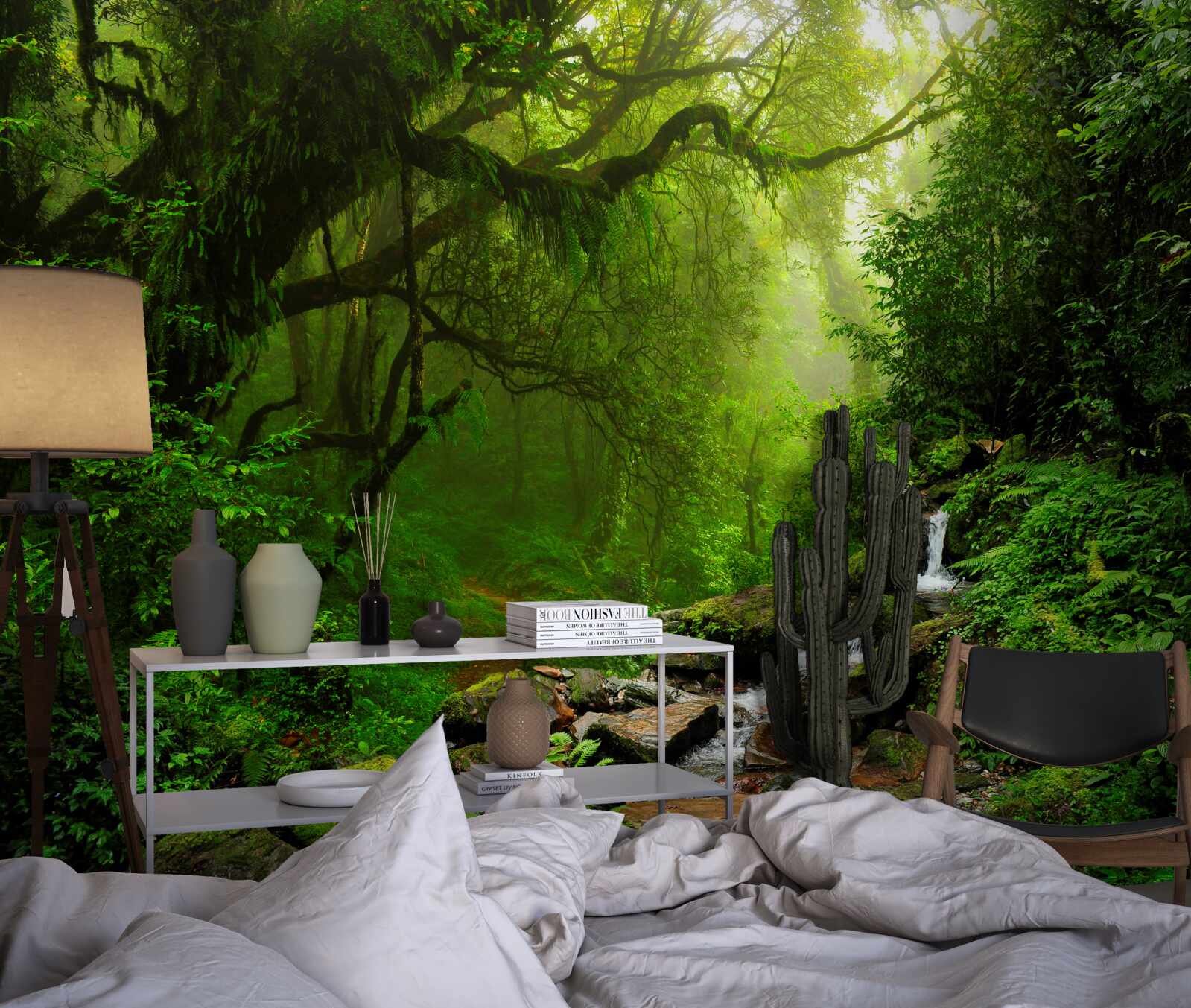 Fototapeta lesný vodopád