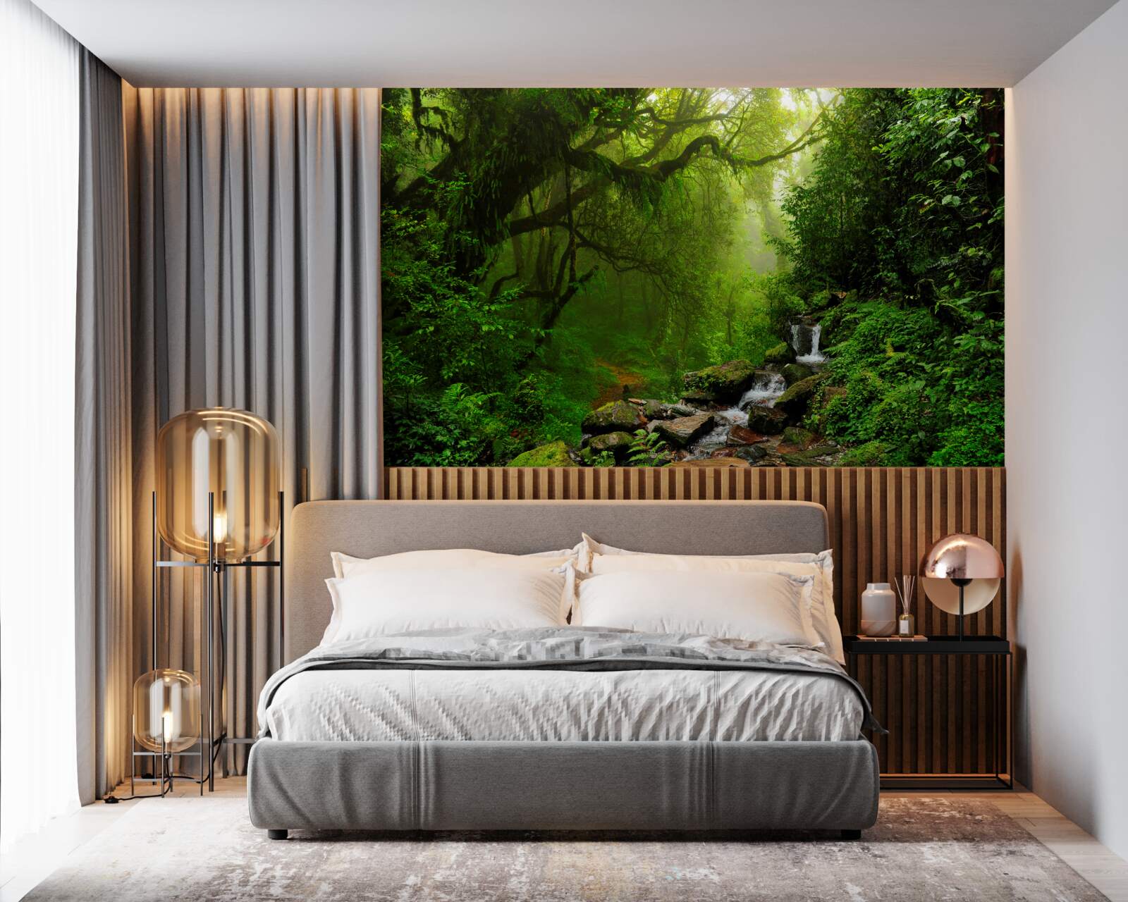 Fototapeta lesný vodopád