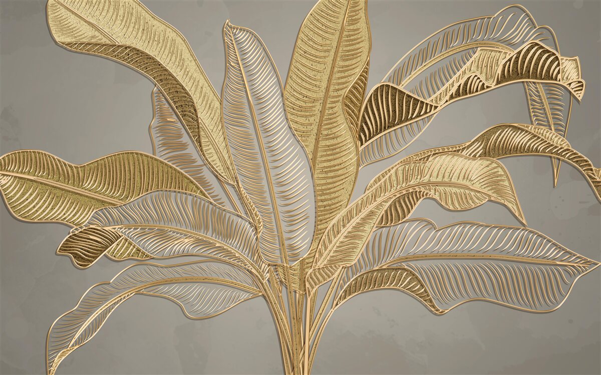 Fototapeta zlatá palma