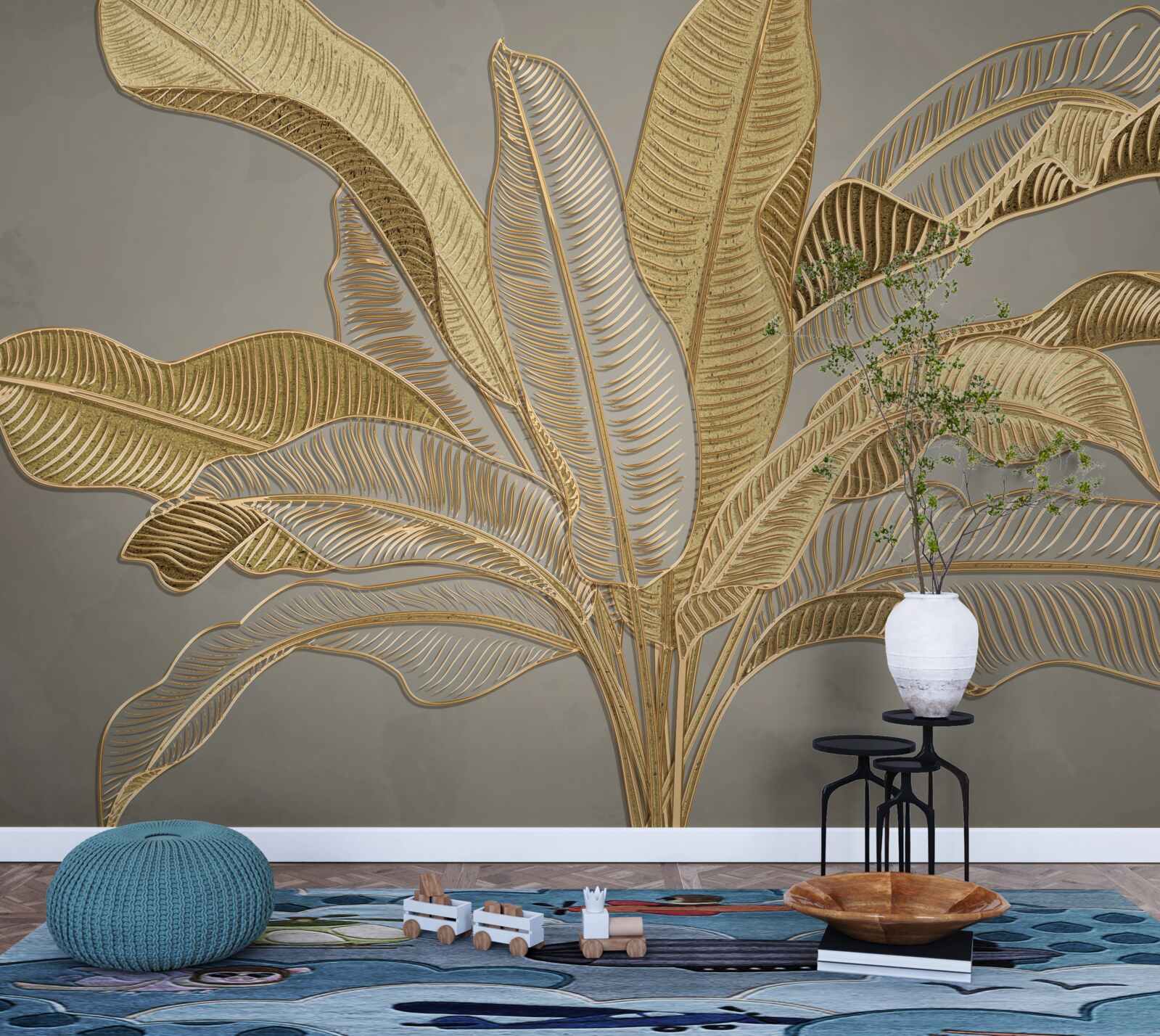 Fototapeta zlatá palma