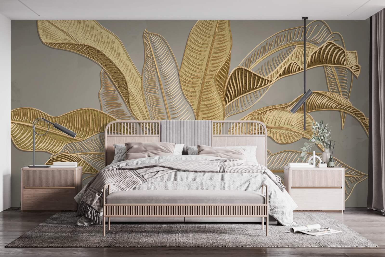 Fototapeta zlatá palma