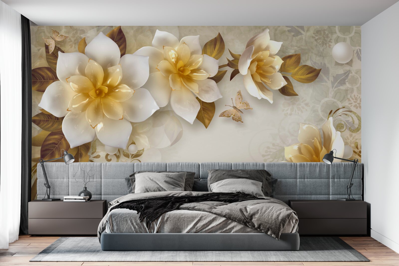 Fototapeta porcelánové kvety