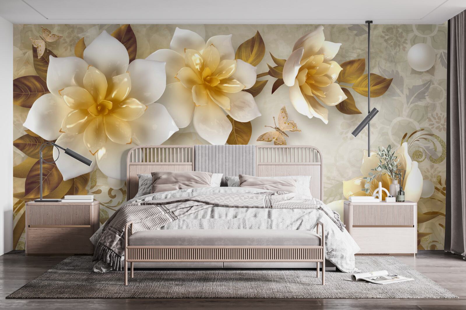 Fototapeta porcelánové kvety