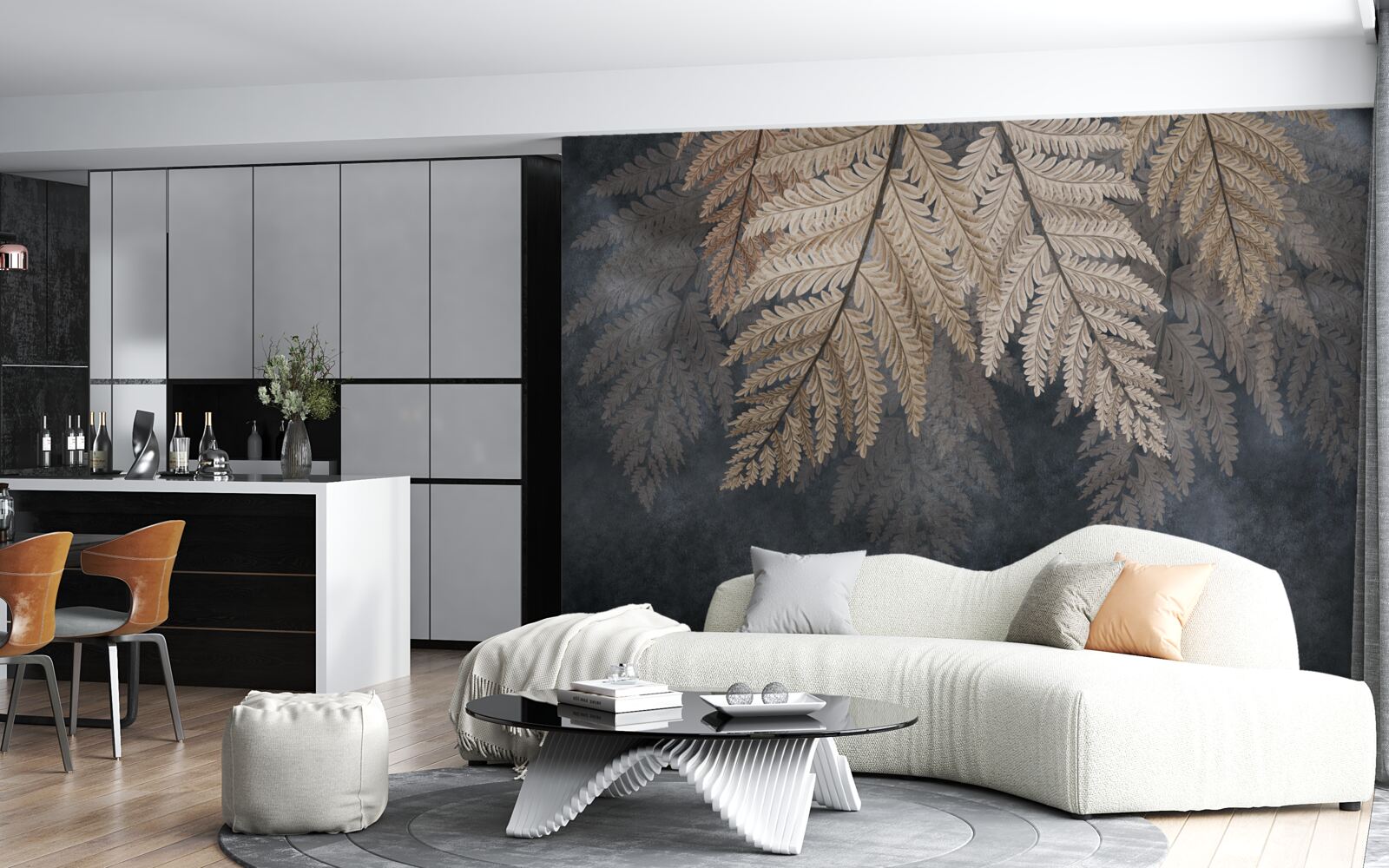 Fototapeta listy paprade