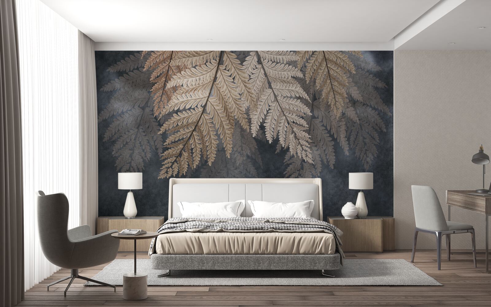 Fototapeta listy paprade