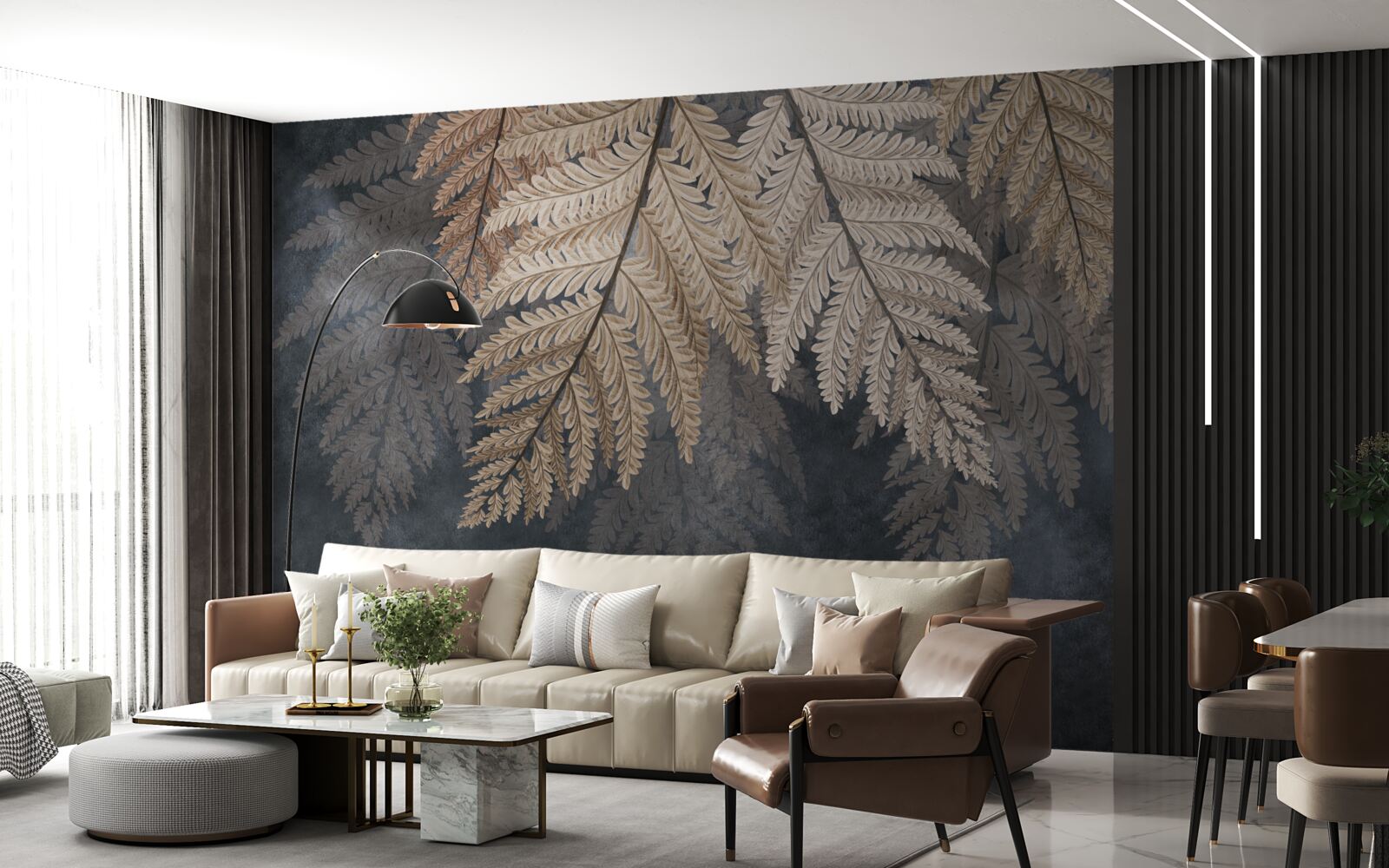 Fototapeta listy paprade