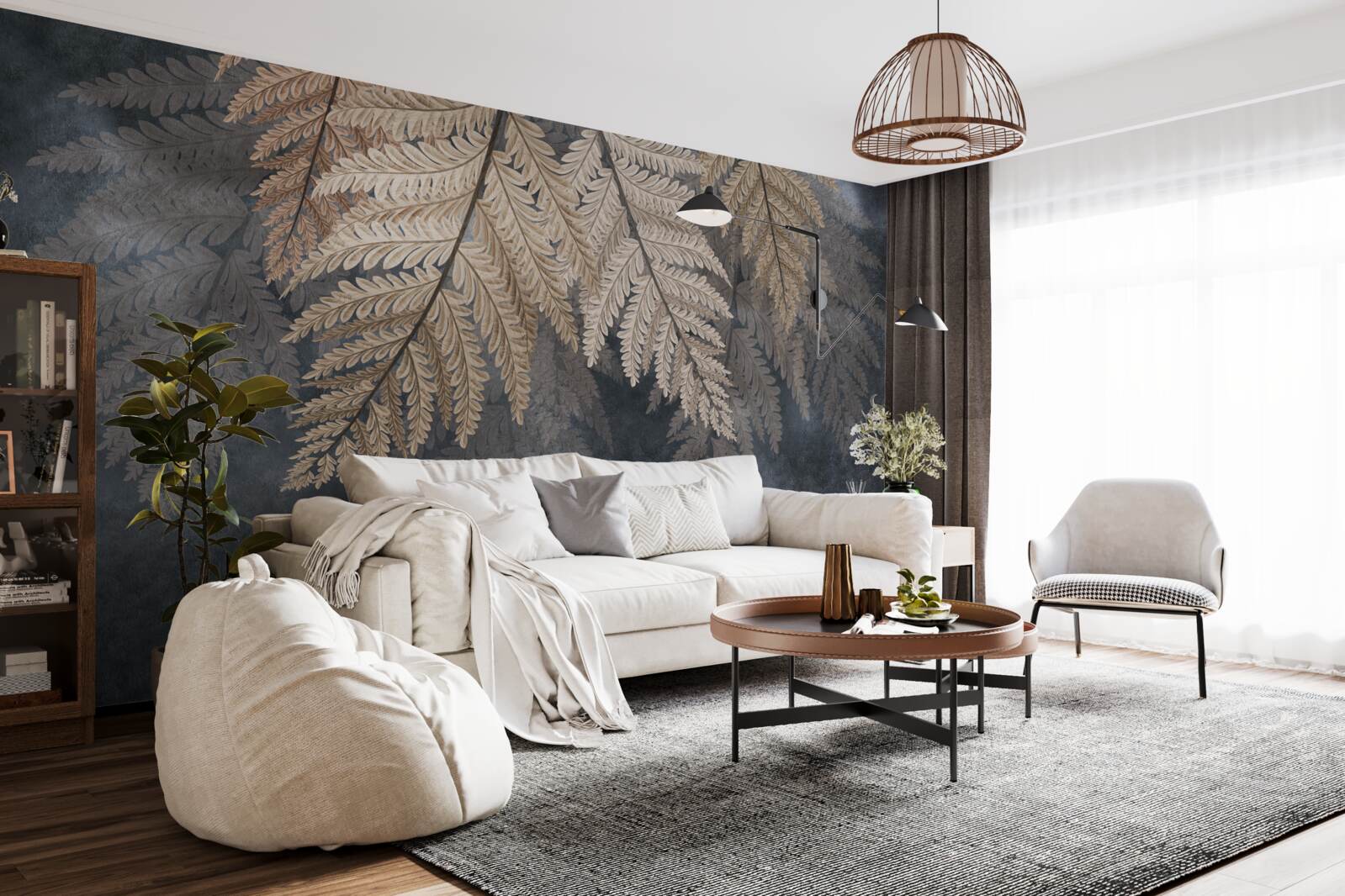 Fototapeta listy paprade