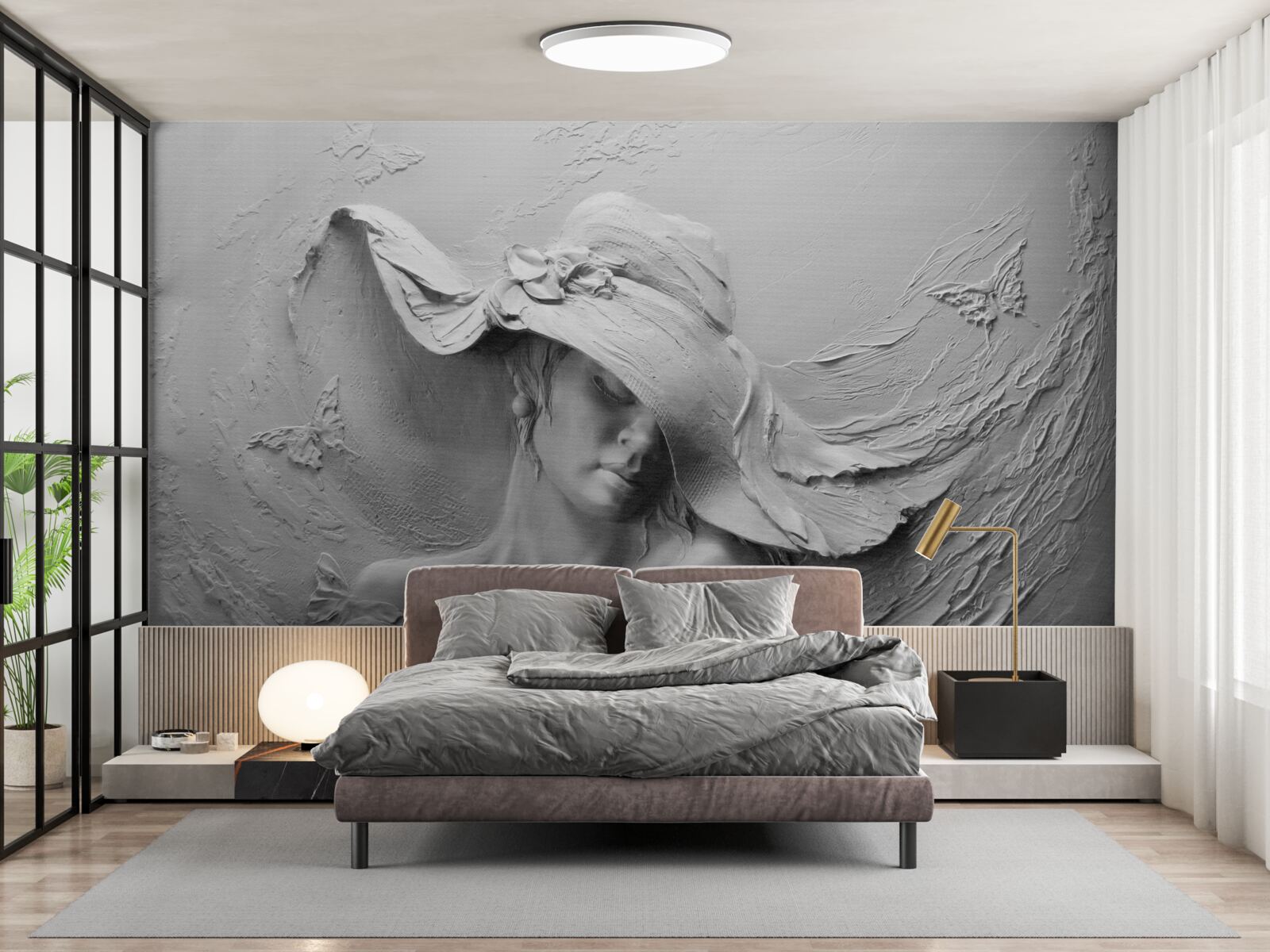 Fototapeta dáma v čelenke