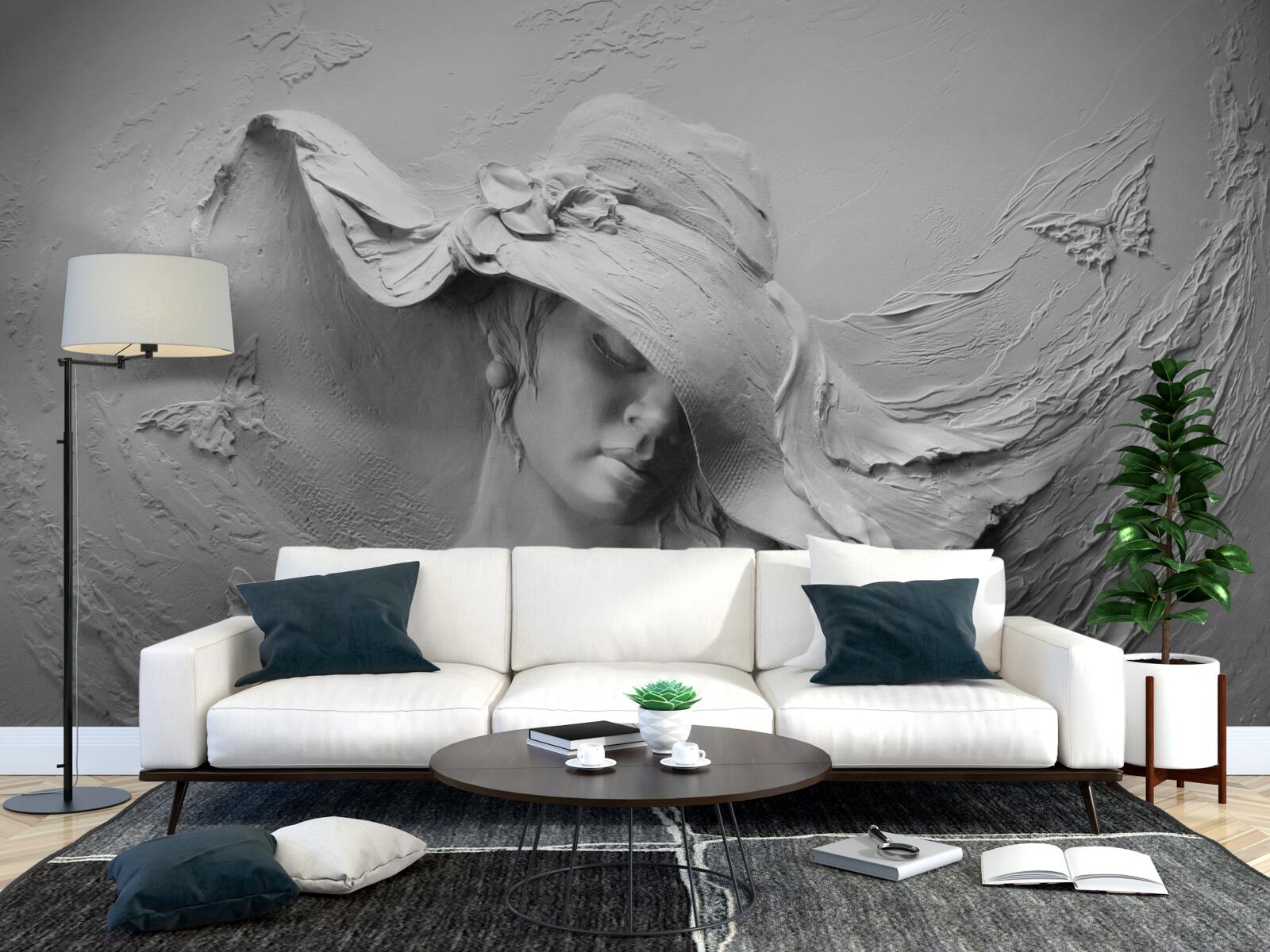 Fototapeta dáma v čelenke