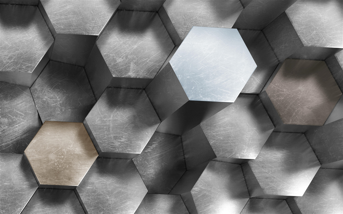 Fototapeta šesťuholníkov s obrovským objemom
