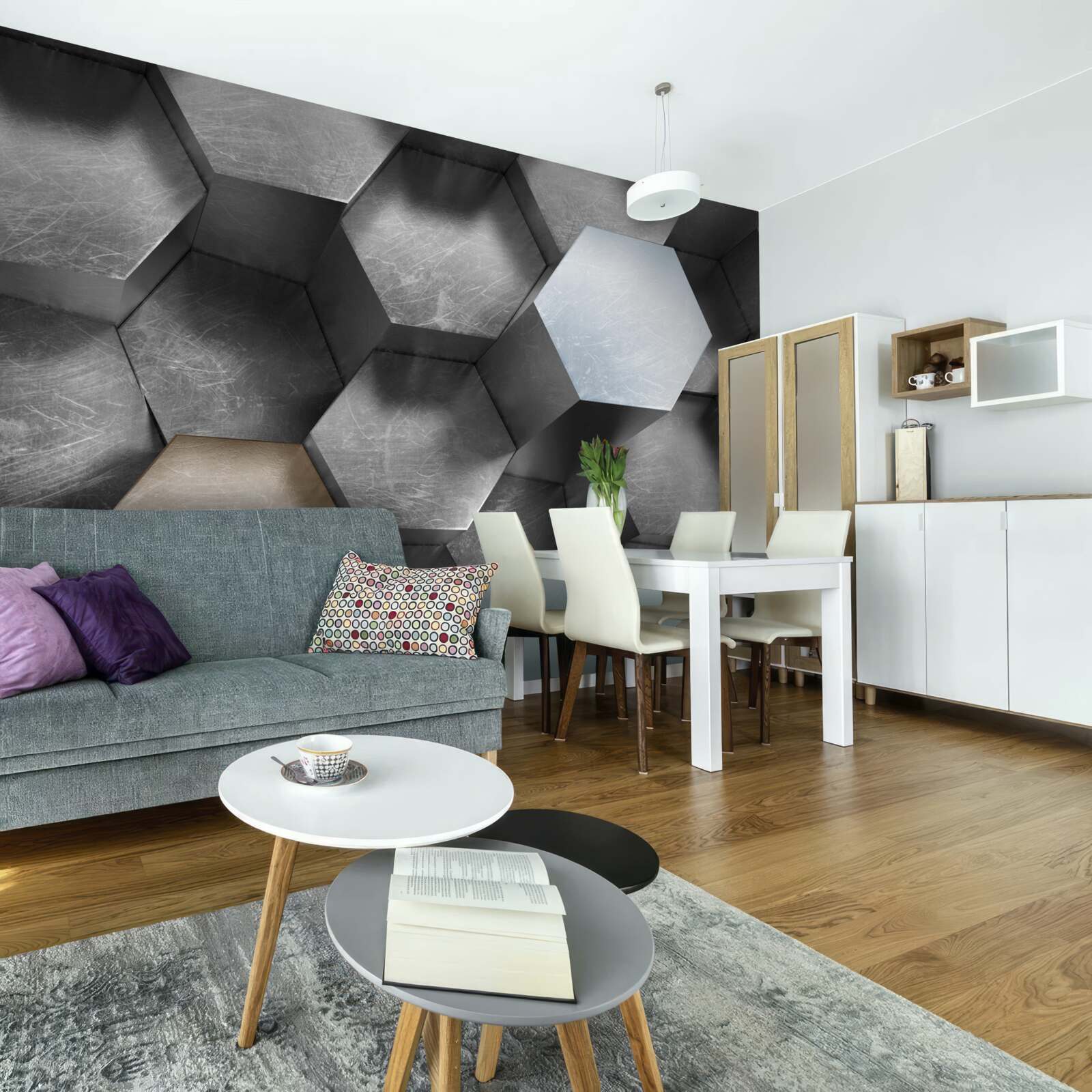 Fototapeta šesťuholníkov s obrovským objemom