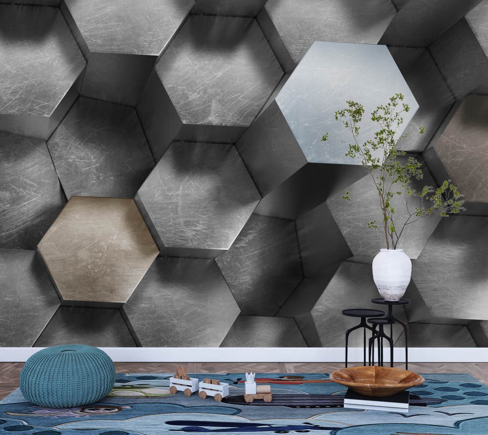 Fototapeta šesťuholníkov s obrovským objemom