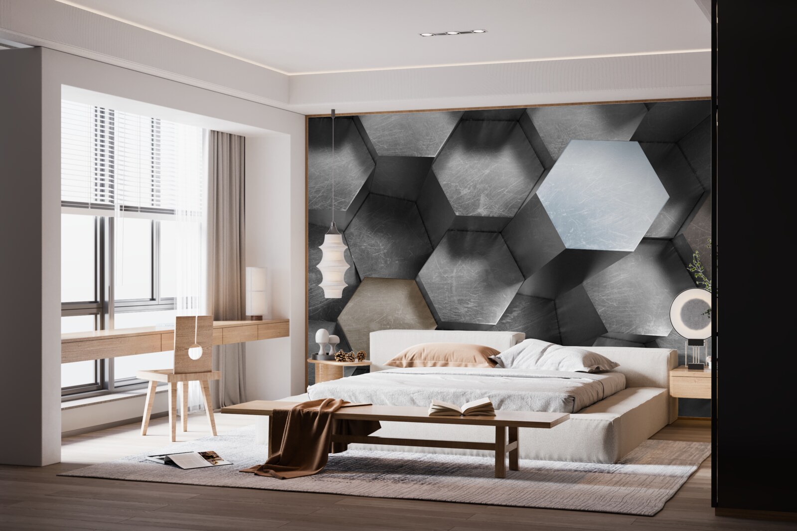 Fototapeta šesťuholníkov s obrovským objemom