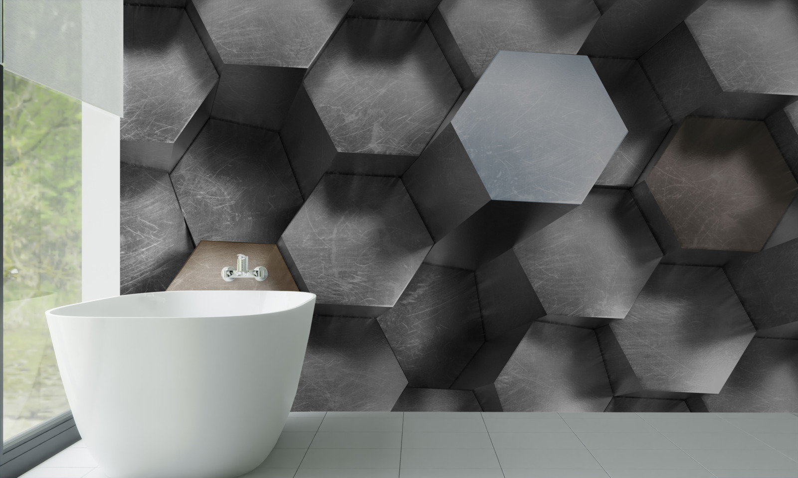 Fototapeta šesťuholníkov s obrovským objemom