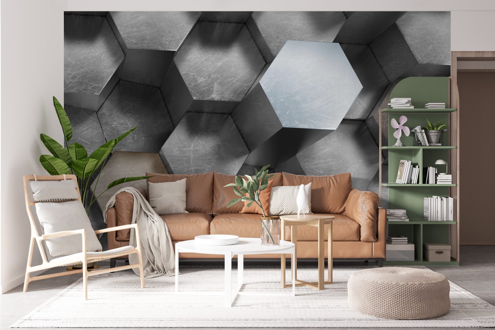 Fototapeta šesťuholníkov s obrovským objemom