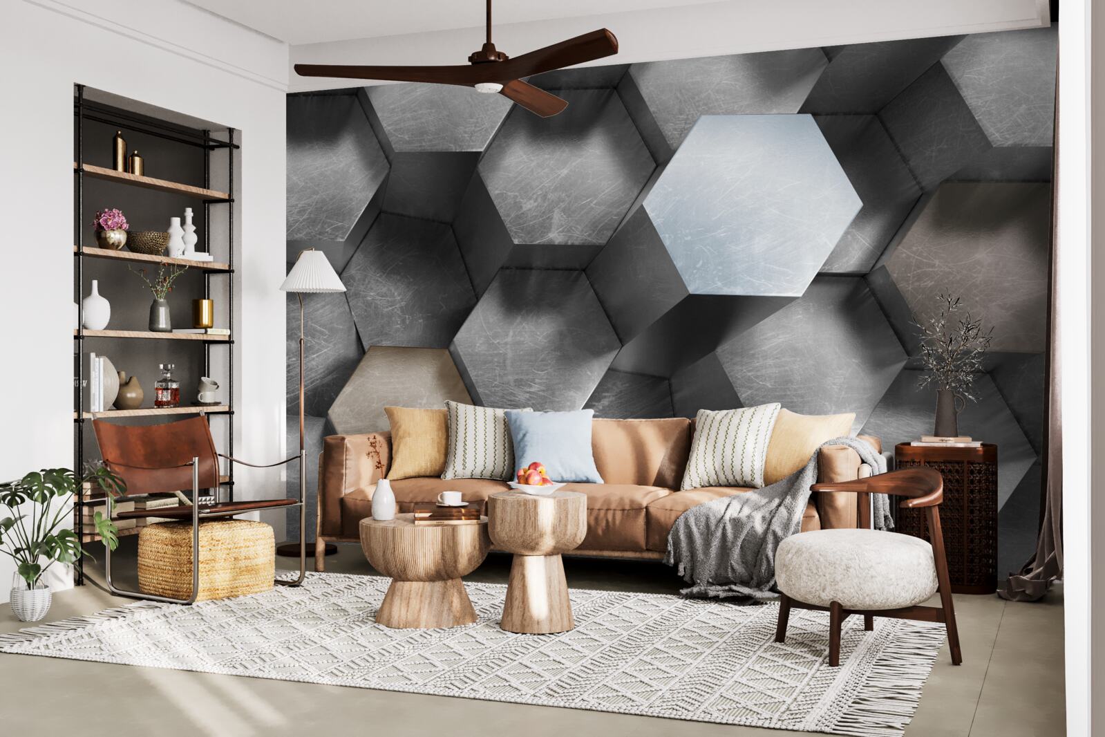 Fototapeta šesťuholníkov s obrovským objemom