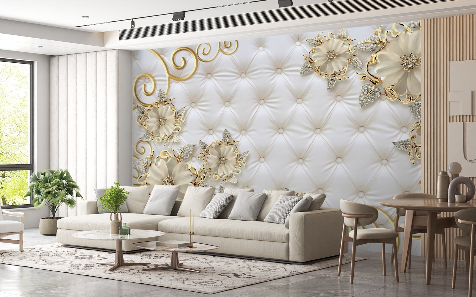 Fototapeta krásne zlaté kvety