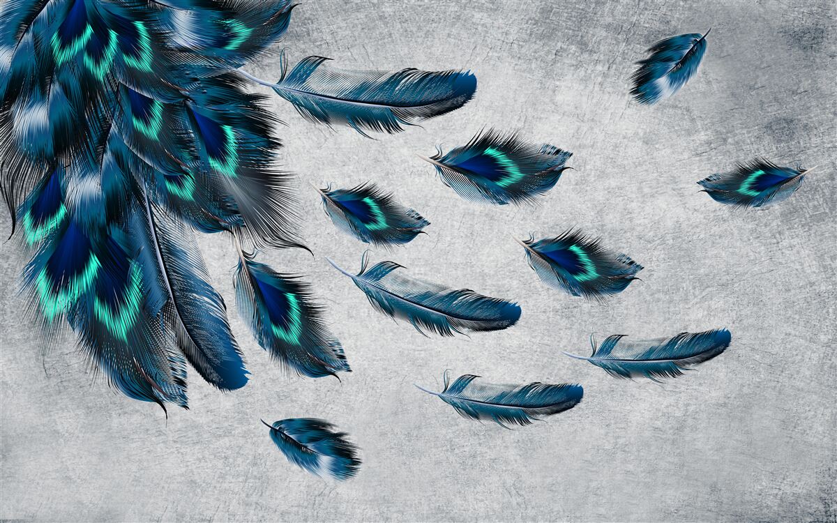 Fototapeta zelené chocholy