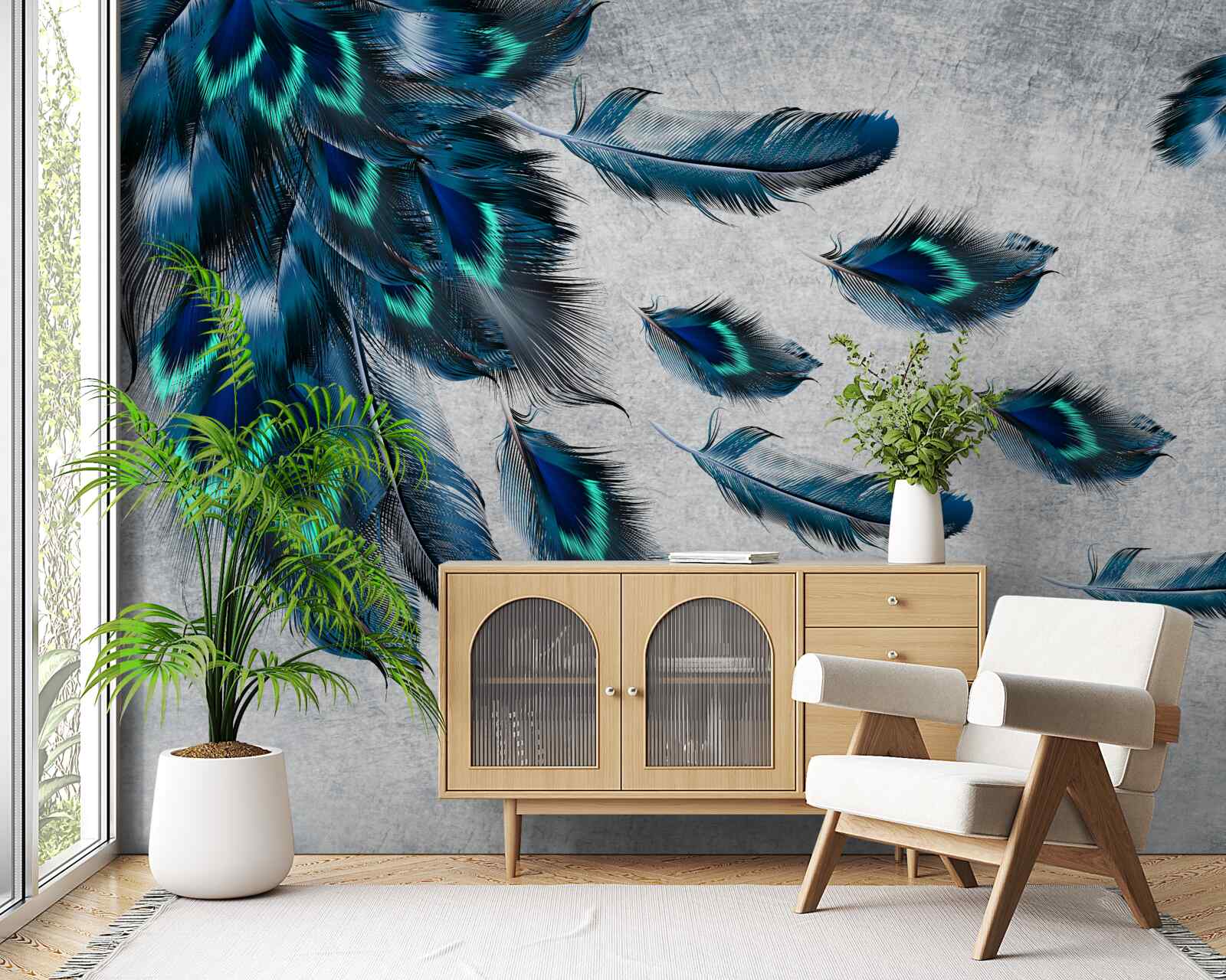 Fototapeta zelené chocholy