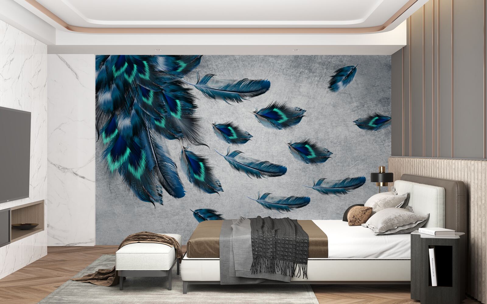 Fototapeta zelené chocholy