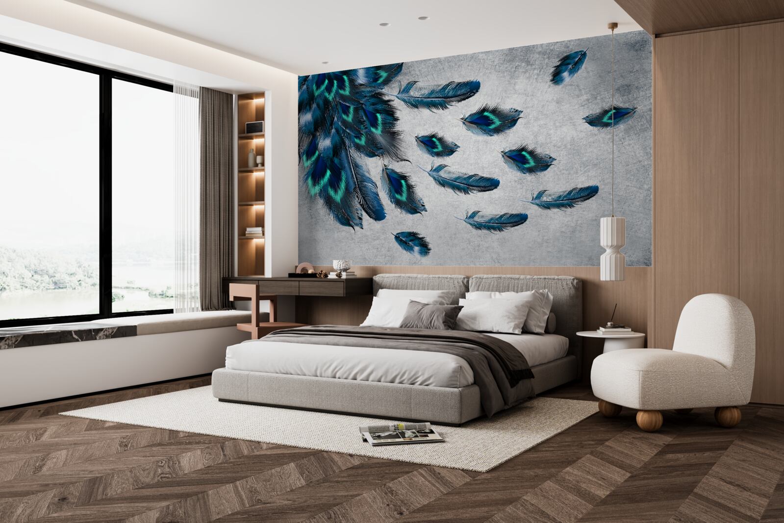 Fototapeta zelené chocholy