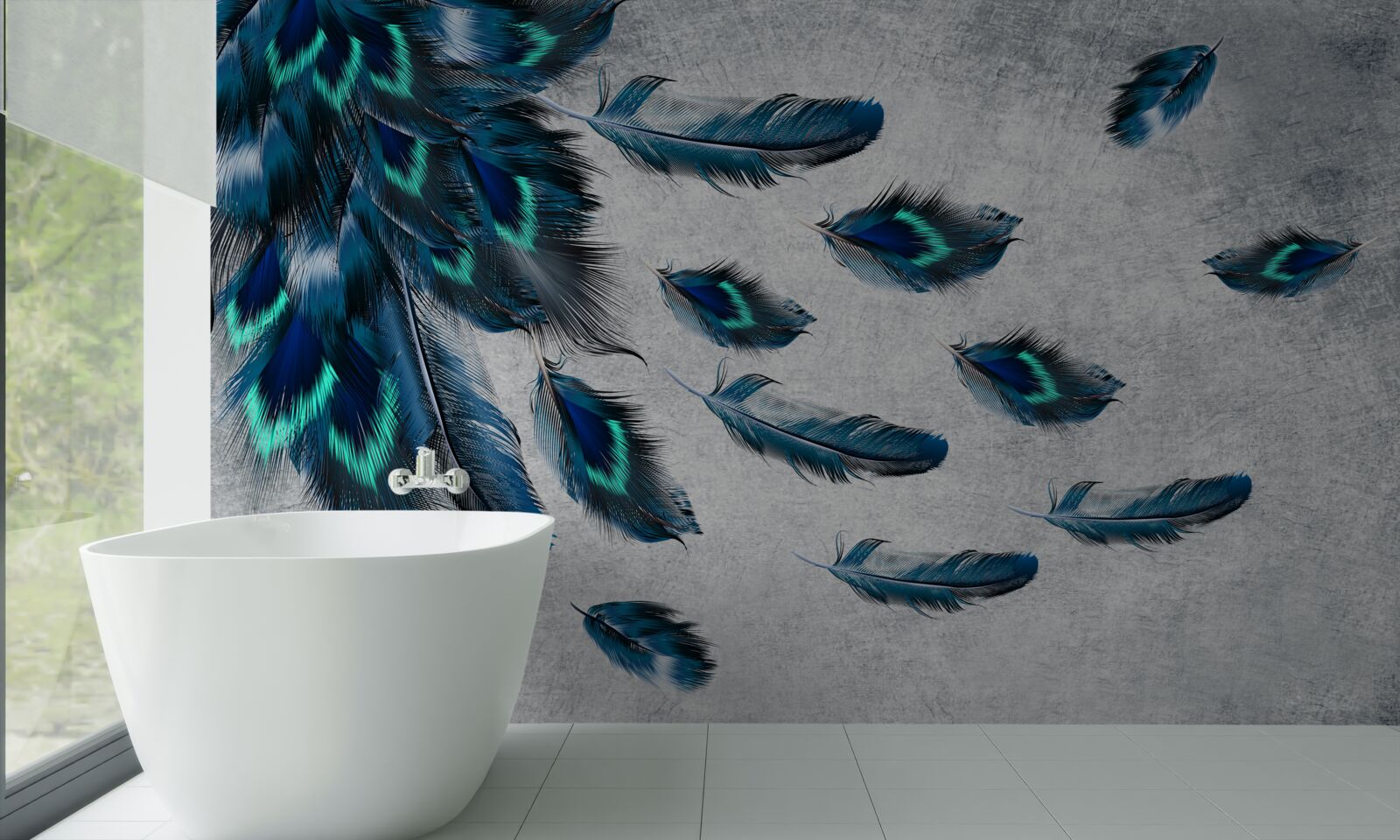 Fototapeta zelené chocholy