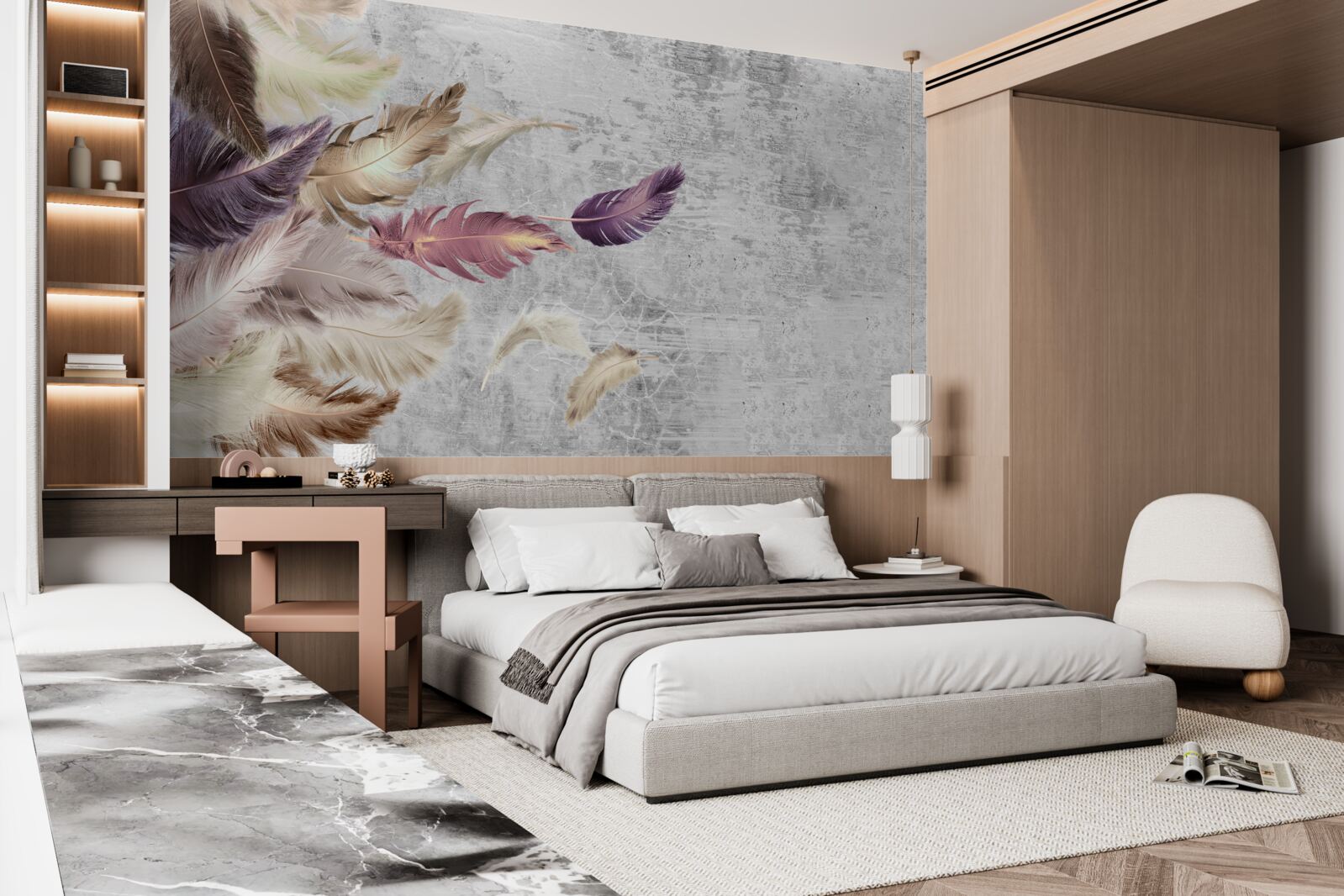 Fototapeta perie plávajúce vo vzduchu