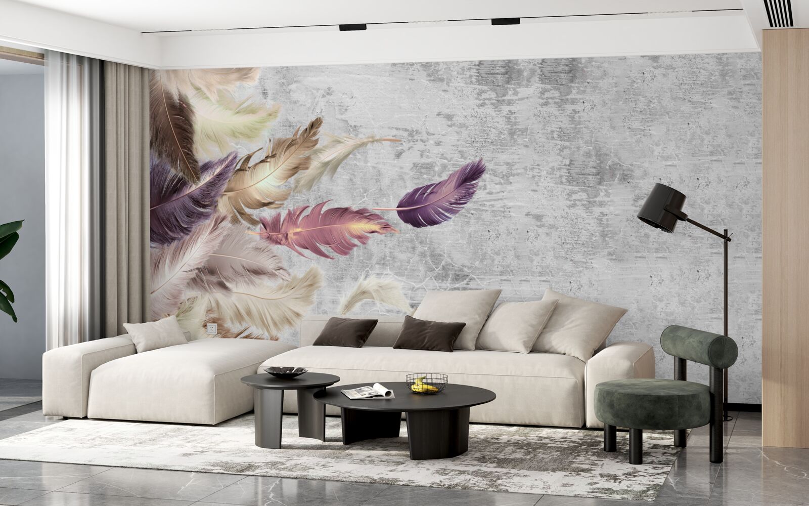 Fototapeta perie plávajúce vo vzduchu