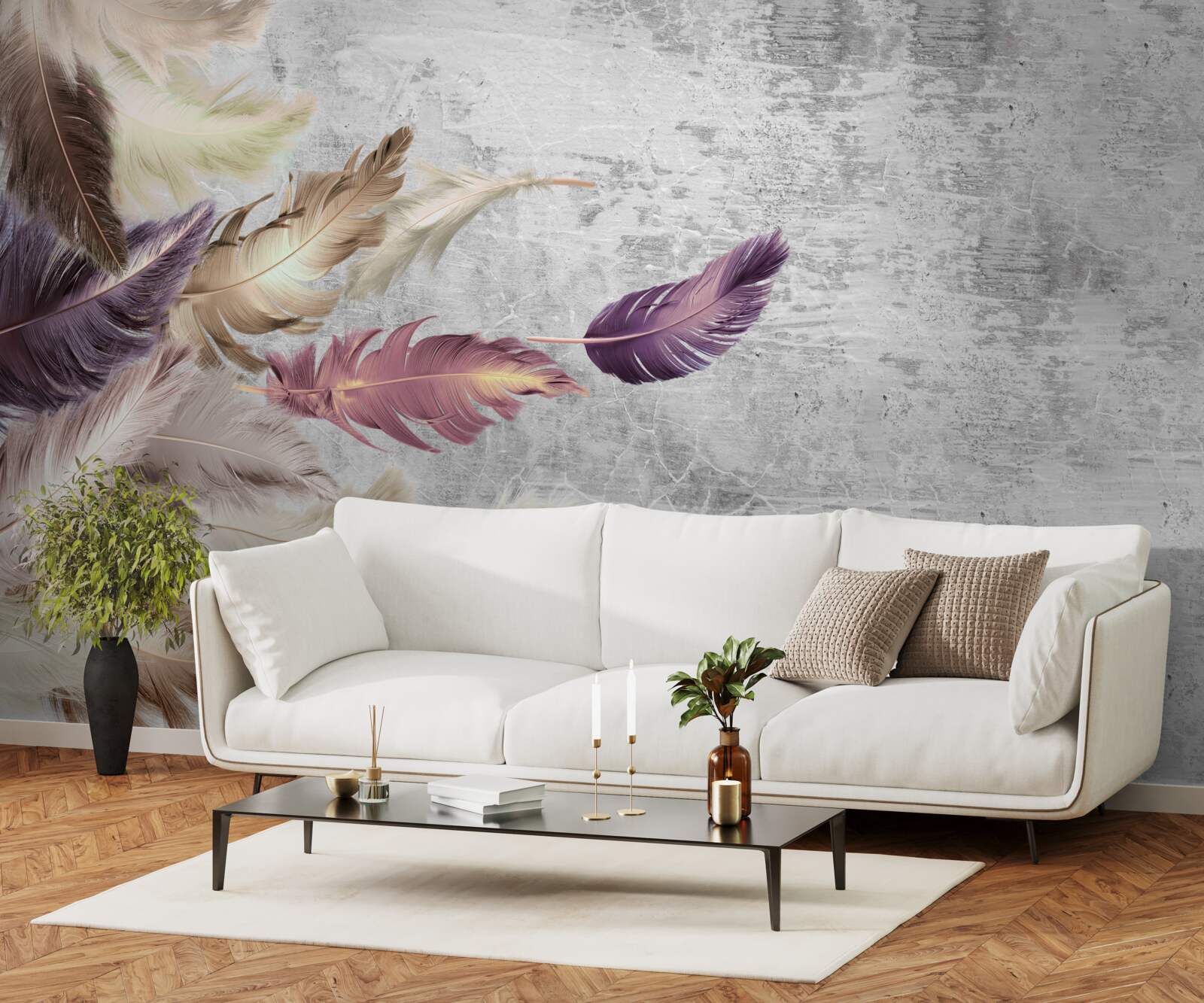 Fototapeta perie plávajúce vo vzduchu