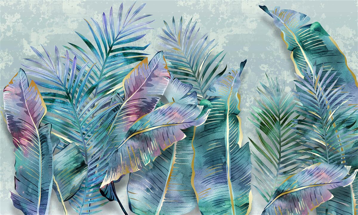 Fototapeta s odtieňmi fialových listov