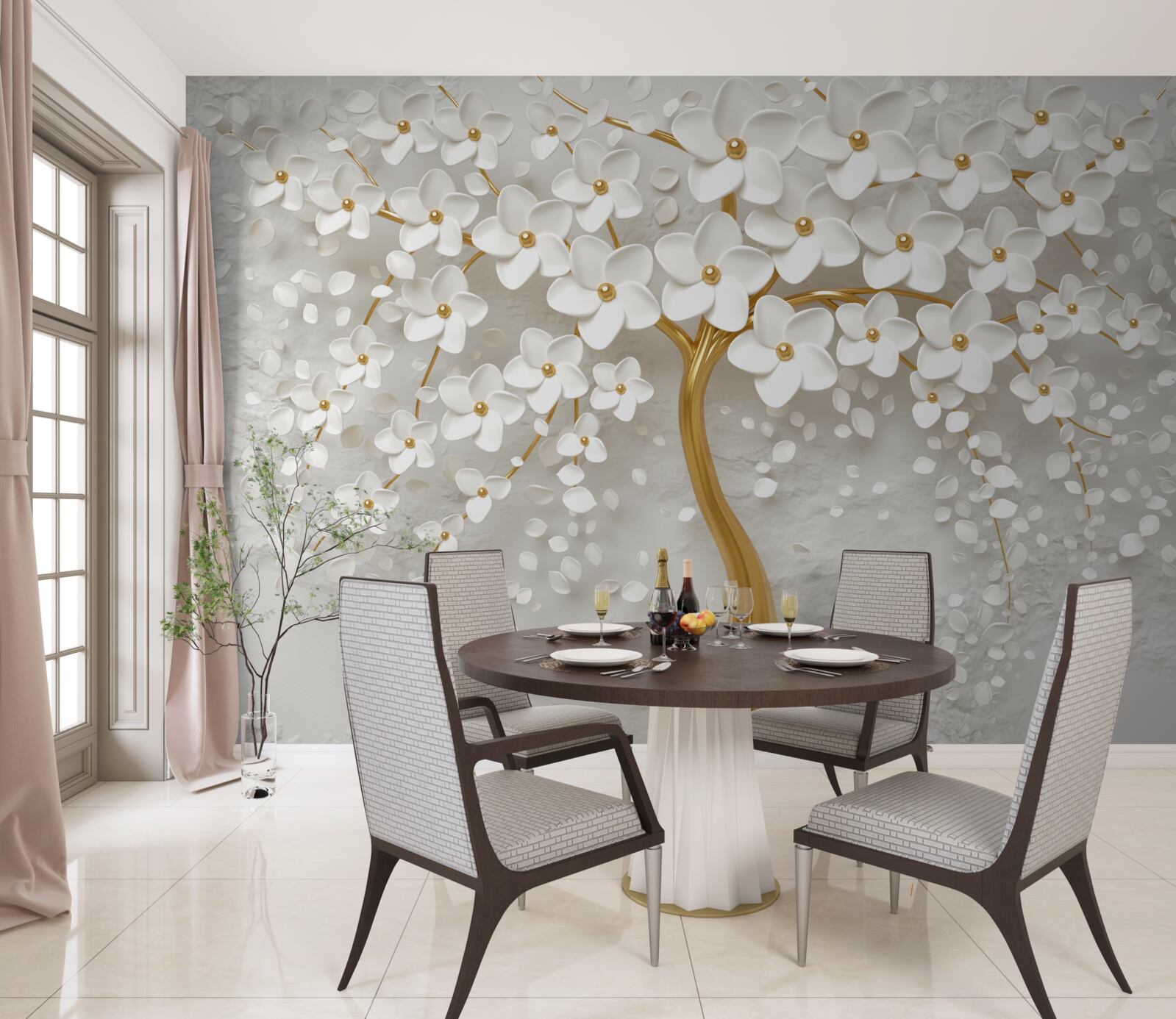 Photo wallpaper Kvety